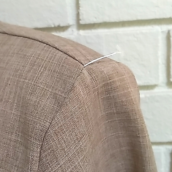 Sag Harbor Brown/Tan  2 Piece Skirt Suit. Size 14 Tall - Picture 12 of 15